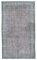 Grey Turkish Wool Handmade Overdyed Rug 1