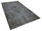 Grey Oriental Low Pile Handwoven Overd-yed Rug 2