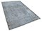 Grey Oriental Low Pile Handwoven Overd-yed Rug, Image 2