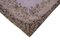 Überfärbter handgewebter Grauer Anatolischer Teppich 4