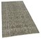 Bestickter grauer Teppich aus zeitgenössischer überfärbter Wolle 2