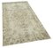 Beige Turkish Handmade Wool Overdyed Rug 2