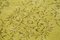 Kleiner gelber Überfärbter Vintage Teppich aus Wolle 5