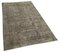 Grey Anatolian Hand Knotted Wool Vintage Rug, Image 2