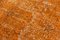 Orange Antiker Handgewebter Floraler Überfärbter Teppich 5