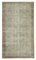 Beige Anatolian Hand Knotted Wool Vintage Rug 1