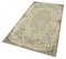 Beige Dekorativer Handgemachter Überfärbter Teppich aus Wolle 3