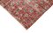 Kleiner roter Überfärbter Vintage Teppich aus Wolle 4