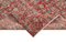 Kleiner roter Überfärbter Vintage Teppich aus Wolle 6
