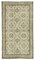 Beige Anatolian Hand Knotted Wool Vintage Rug 1