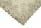 Small Vintage Beige Overdyed Wool Rug 4