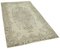 Small Vintage Beige Overdyed Wool Rug 2