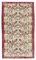 Red Anatolian Hand Knotted Wool Vintage Rug 1