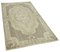 Overdyed Beige Anatolian Hand Knotted Small Rug 2