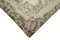 Beige Dekorativer Handgemachter Überfärbter Teppich aus Wolle 4
