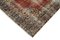 Roter Dekorativer Handgemachter Überfärbter Teppich aus Wolle 4
