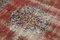 Roter Dekorativer Handgemachter Überfärbter Teppich aus Wolle 5
