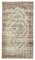 Beige Antique Handwoven Low Pile Overdyed Rug, Image 1