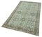 Green Anatolian Hand Knotted Wool Vintage Rug, Image 3