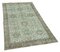 Green Anatolian Hand Knotted Wool Vintage Rug, Image 2