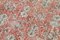 Alfombra de pasillo vintage tejida a mano roja sobreteñida, Imagen 5