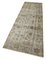 Beige Traditional Hand Knotted Wool Overdyed Runner Rug, Image 3