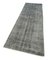 Orientalischer handgewebter grauer Oriented Overdyete Läufer Teppich 3