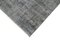 Alfombra de pasillo tradicional de lana teñida anudada en gris, Imagen 4