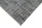 Grey Traditional Hand Knotted Wool Overdyed Runner Rug 4