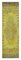 Yellow Oriental Hand Knotted Wool Overdyed Runner Rug, Image 1