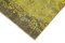 Yellow Oriental Hand Knotted Wool Overdyed Runner Rug, Image 4