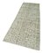 Beige Decorative Hand Knotted Wool Overdyed Runner Rug 3