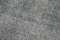 Grey Turkish Handmade Wool Overdyed Runner Rug, Image 5