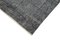 Alfombra de pasillo turquesa gris hecha a mano de lana sobreteñida, Imagen 4