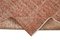 Oranger Anatolischer Handgewebter Antiker Teppich in Eingefärbter Optik 6