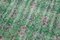 Grüner Dekorativer Handgewebter Überfärbter Läufer Teppich 5