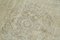 Beige Oriental Hand Knotted Wool Overdyed Runner Rug 5