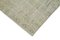 Beige Oriental Hand Knotted Wool Overdyed Runner Rug 4