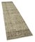 Beige Anatolian Antique Tissé Overdyed Runner Carpet 2