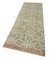 Beige Anatolian  Hand Knotted Wool Overdyed Runner Rug 3