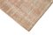 Beige Traditional Hand Knotted Wool Overdyed Runner Rug 4