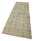 Beige Traditional Handwoven Antique Overdyed Runner Rug 3