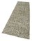 Beige Traditional Handmade Wool Overdyed Runner Rug 3