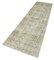 Beige Anatolian  Handmade Wool Overdyed Runner Rug 3