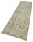 Handgewebter beige anatolischer antiker Teppich in Überfärbung 3