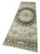 Beige Traditional Handwoven Antique Overdyed Runner Rug, Image 3