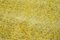 Alfombra de pasillo sobreteñida antigua turca amarilla tejida a mano, Imagen 5