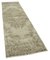 Handgewebter beige anatolischer antiker Teppich in Überfärbung 2
