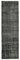 Alfombra de pasillo oriental lacada en negro de lana sobreteñida a mano, Imagen 1