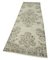 Beige Anatolian  Hand Knotted Wool Overdyed Runner Rug 3